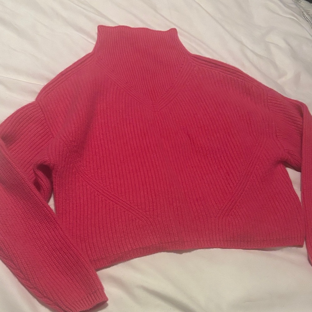 Cashmere Women's Pink Anthropologie Turtleneck Sweater